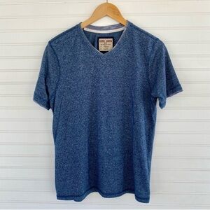 Blue V-Neck Short Sleeve Tee